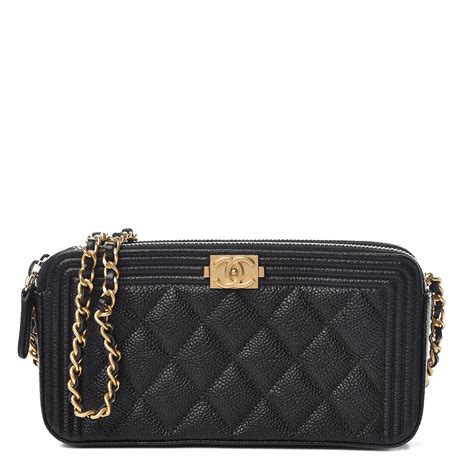 chanel boy clutch black|Chanel clutch with chain black.